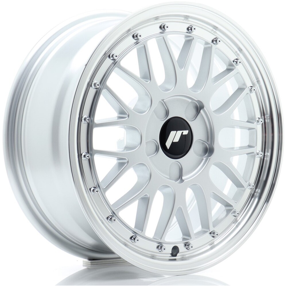 JR Wheels JR23 16x7 ET20-45 5H BLANK Hyper Silver w/ Machined Lip