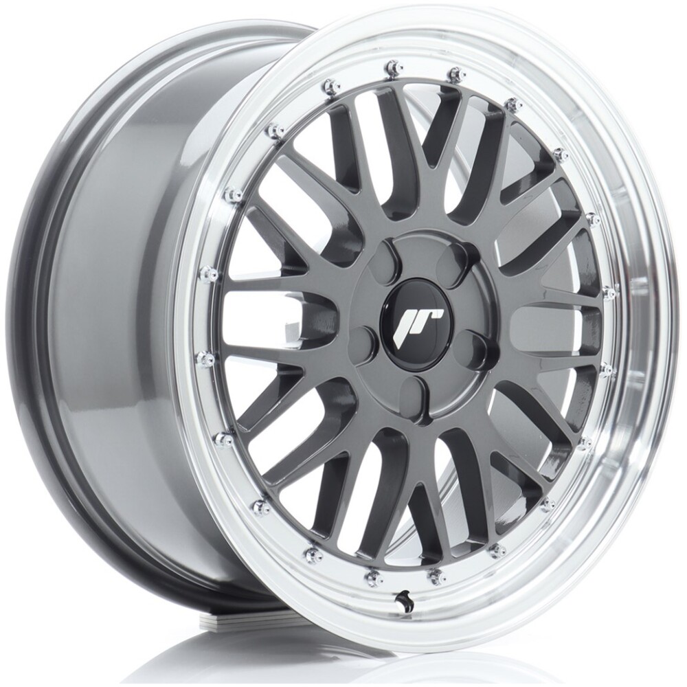 JR Wheels JR23 17x7,5 ET20-40 5H BLANK Hyper Gray w/ Machined Lip