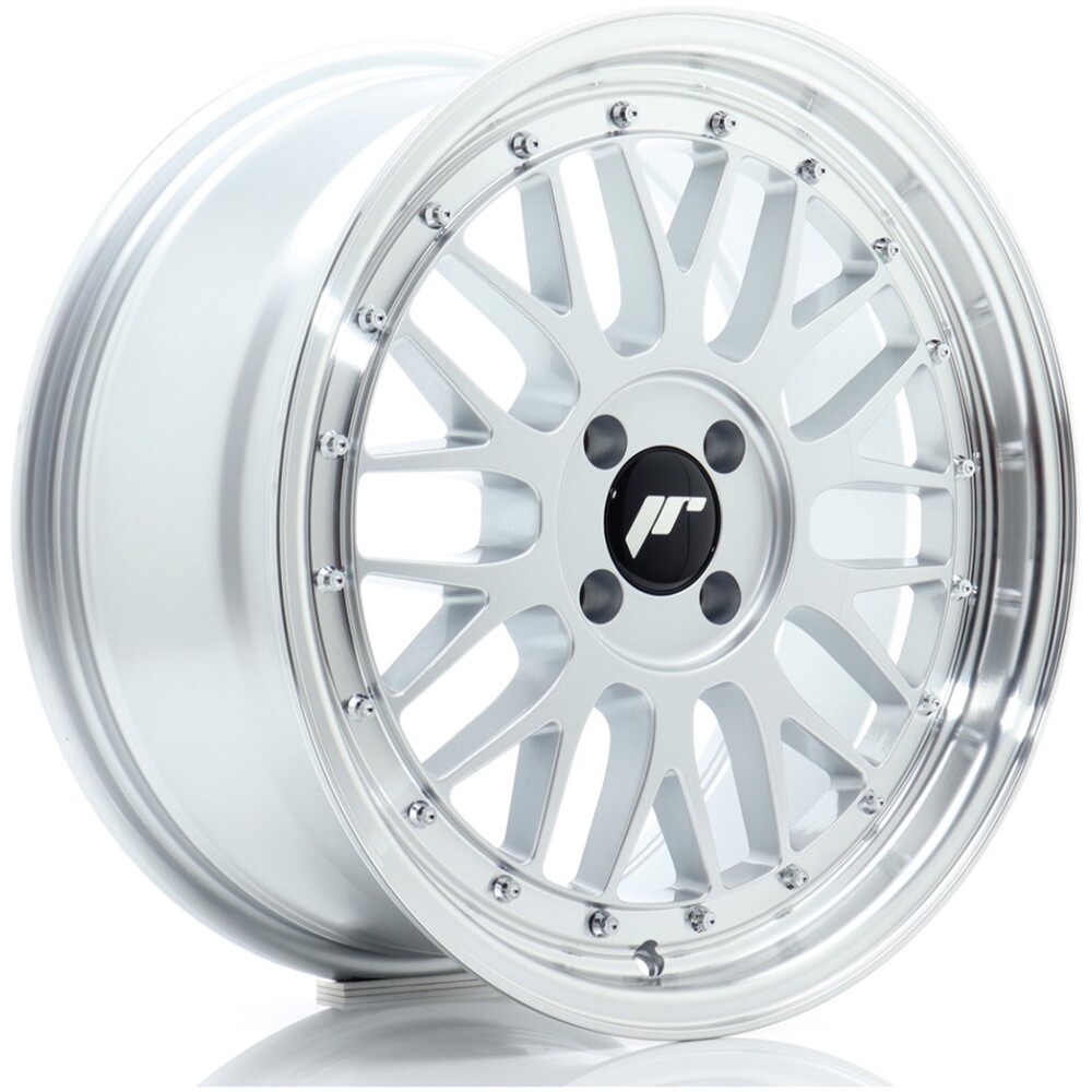 JR Wheels JR23 17x8 ET35 4x100 Hyper Silver w/ Machined Lip