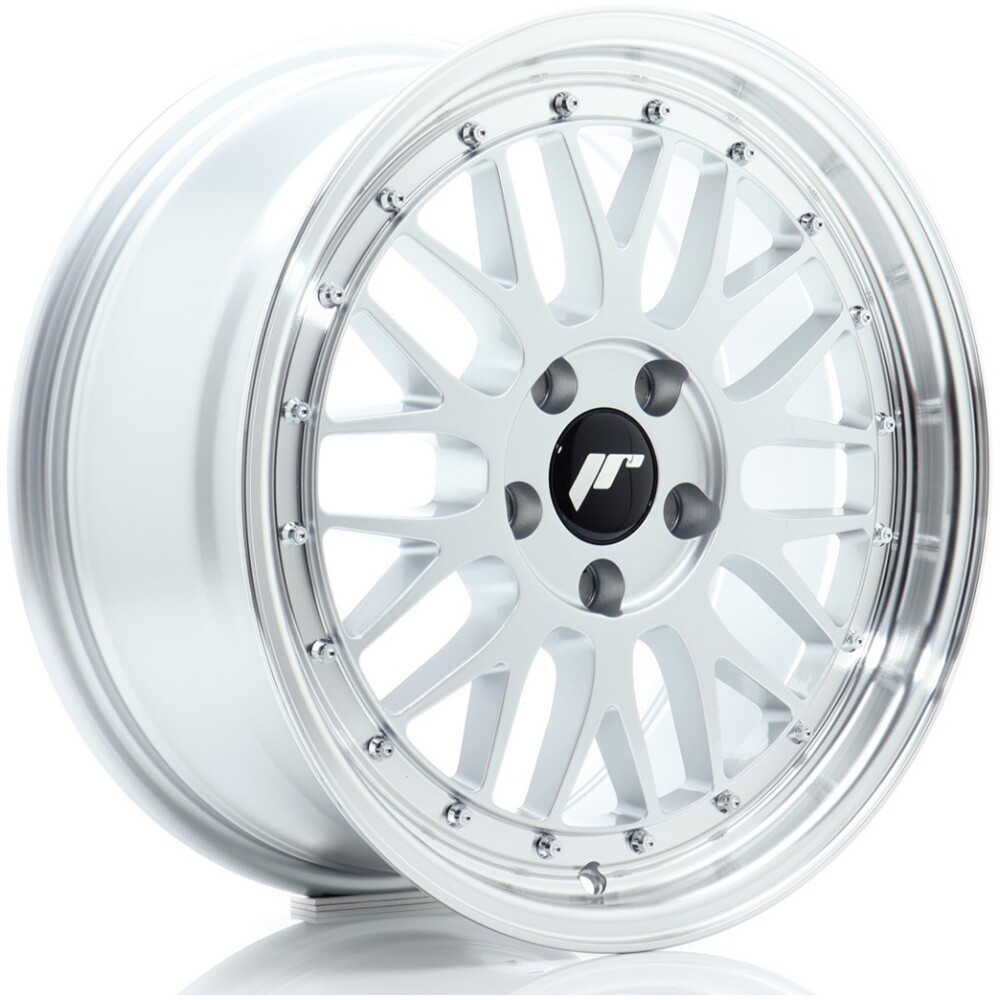 JR Wheels JR23 17x8 ET20 5x120 Hyper Silver w/ Machined Lip