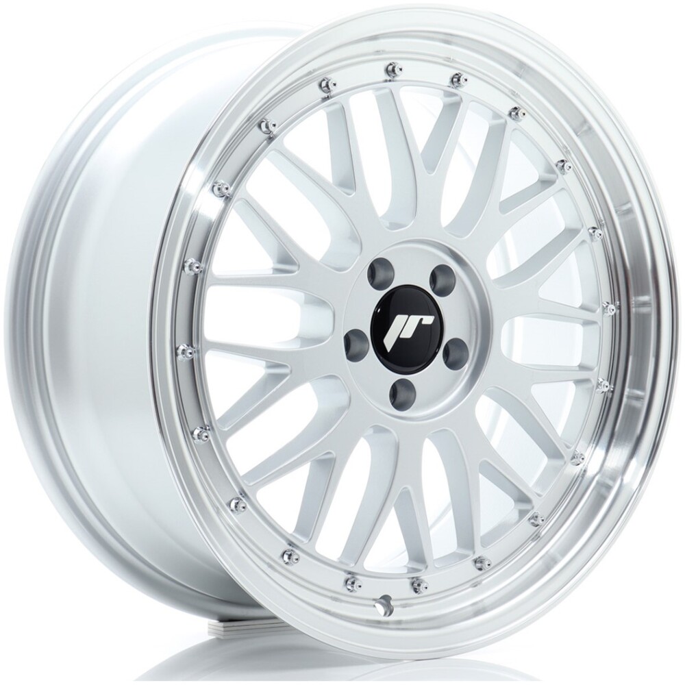 JR Wheels JR23 18x8 ET35 5x100 Hyper Silver w/ Machined Lip