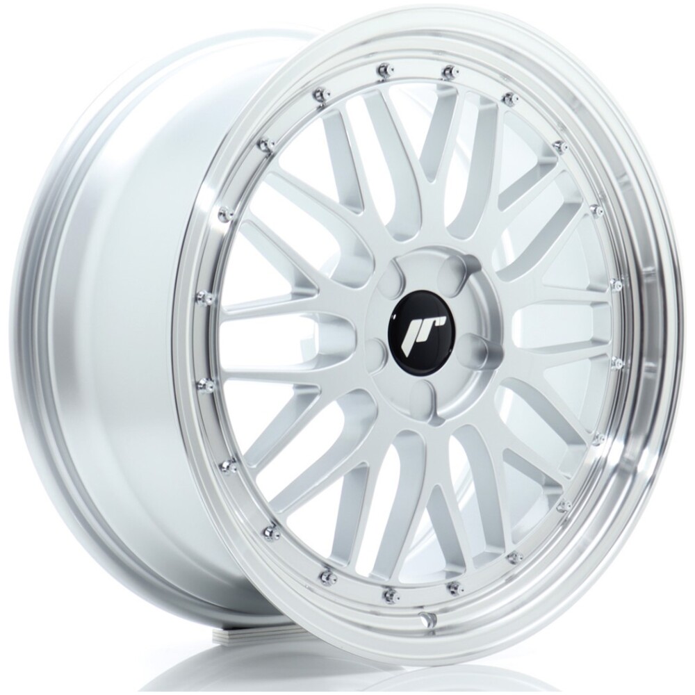 JR Wheels JR23 19x8 ET20-40 5H BLANK Hyper Silver w/ Machined Lip