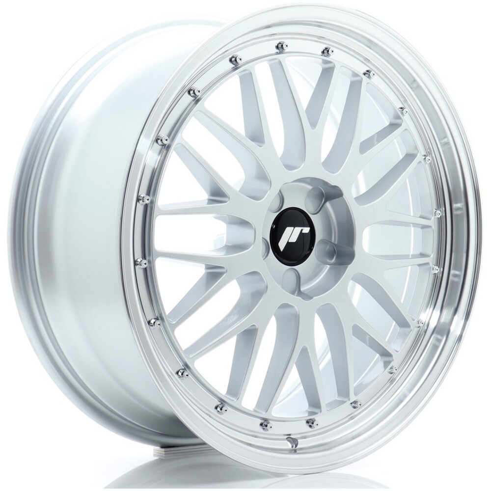 JR Wheels JR23 20x8 ET20-40 5H BLANK Hyper Silver w/ Machined Lip