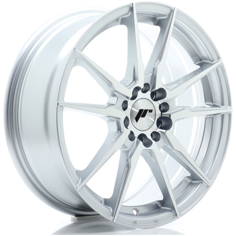 JR Wheels JR21 17x7 ET40 4x100/114 Silver Machined Face