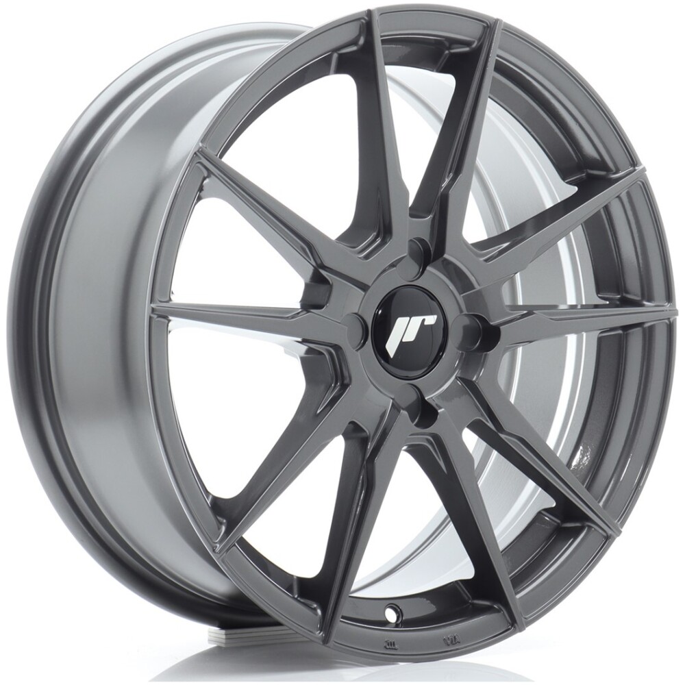 JR Wheels JR21 17x7 ET20-40 4H BLANK Hyper Gray