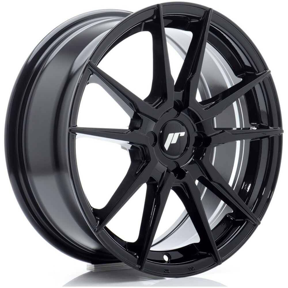 JR Wheels JR21 17x7 ET20-40 4H BLANK Gloss Black