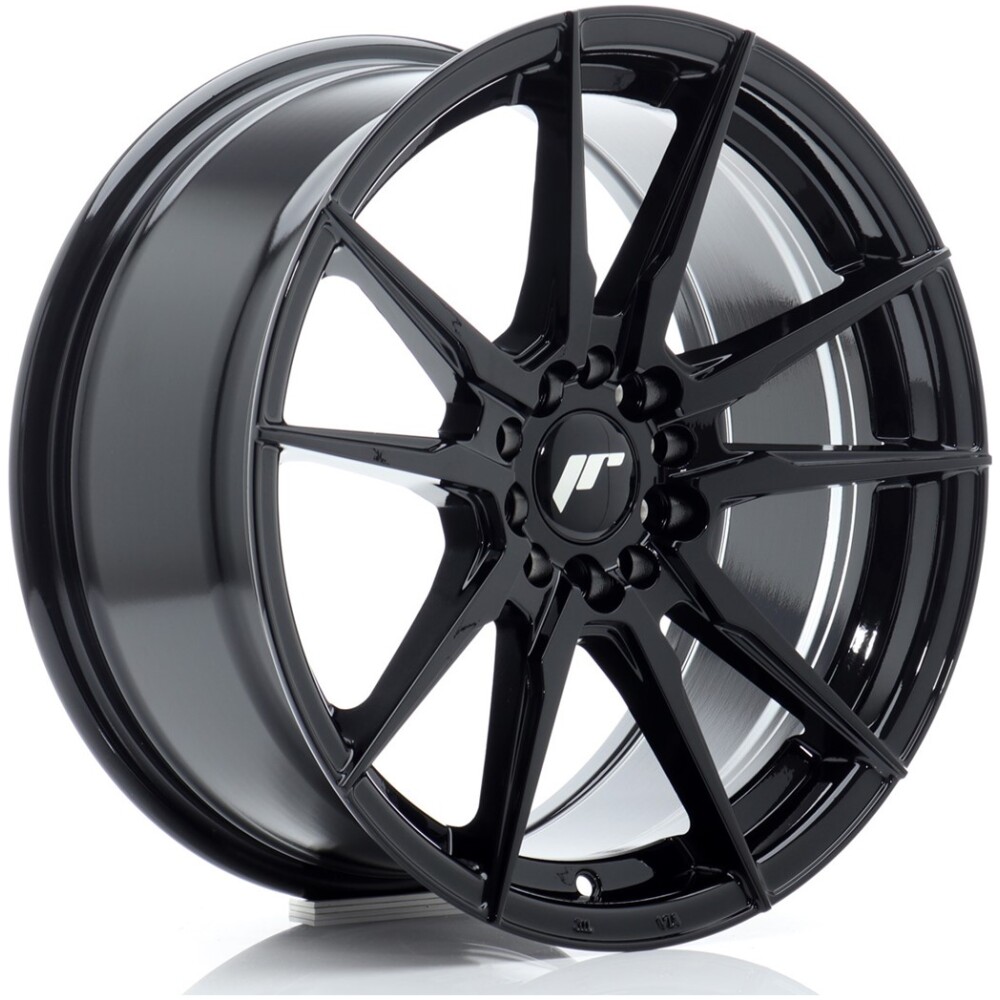 JR Wheels JR21 17x8 ET35 4x100/114 Gloss Black