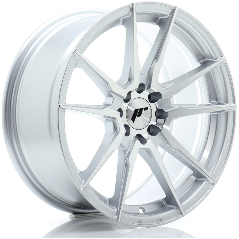 JR Wheels JR21 17x8 ET35 4x100/114 Silver Machined Face