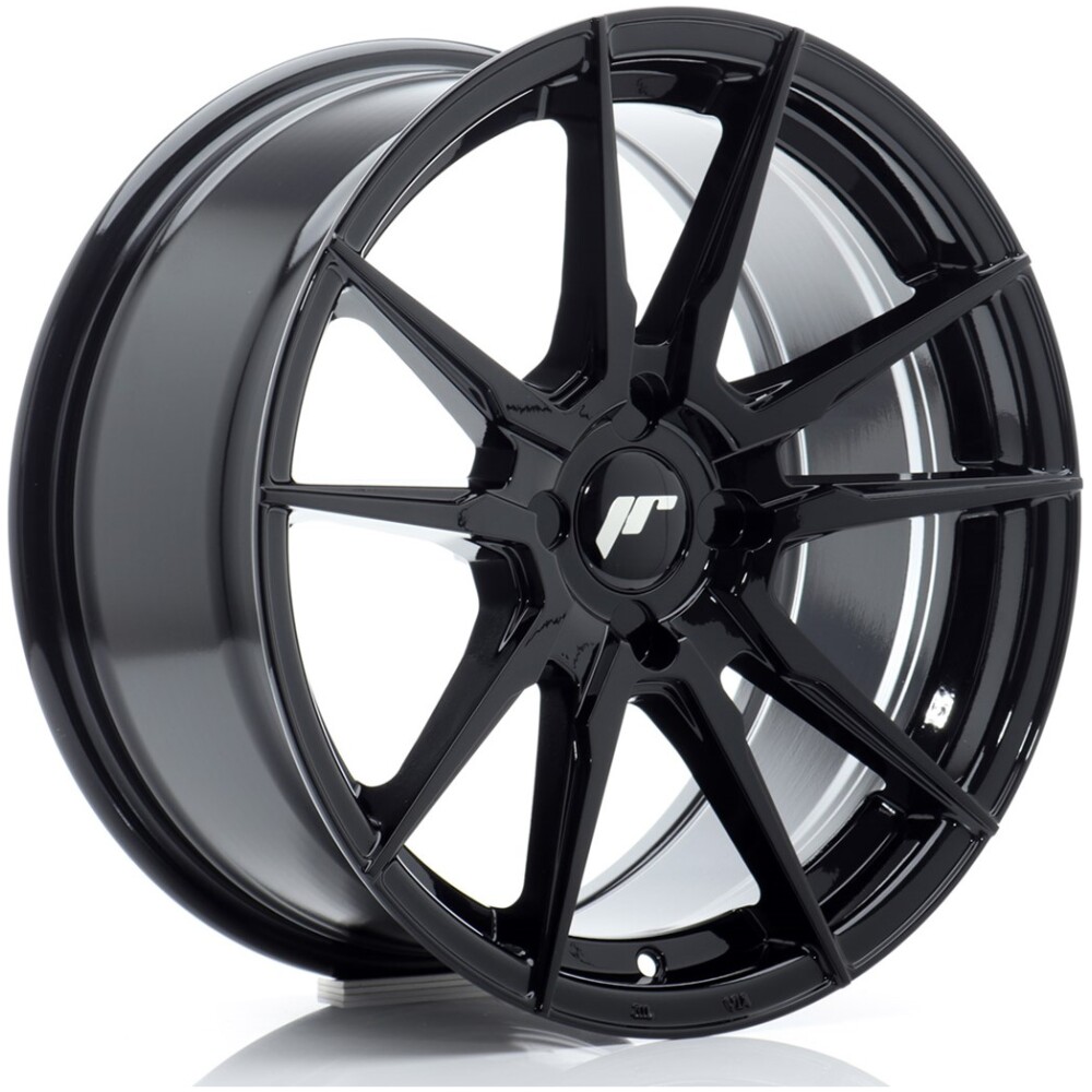 JR Wheels JR21 17x8 ET20-35 4H BLANK Gloss Black