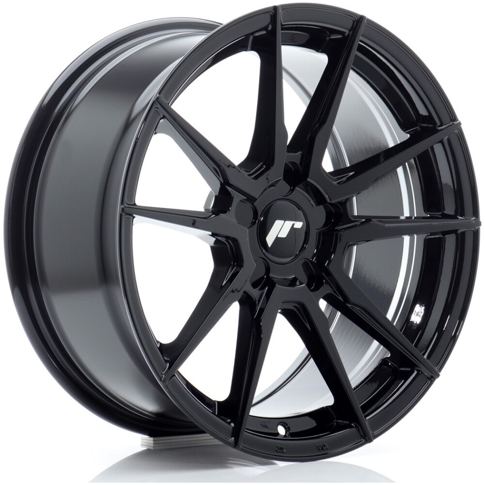 JR Wheels JR21 17x8 ET20-35 5H BLANK Gloss Black