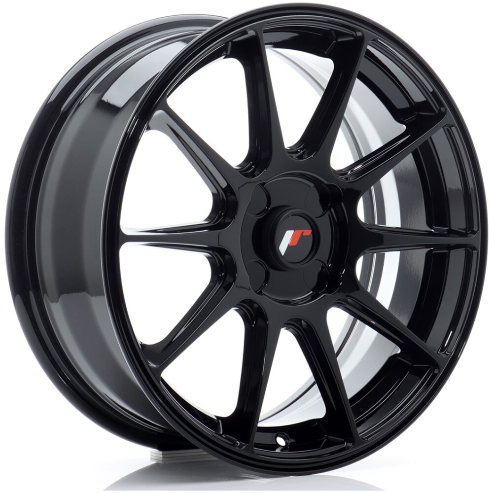 JR Wheels JR11 17x7 ET20-38 4H BLANK Gloss Black