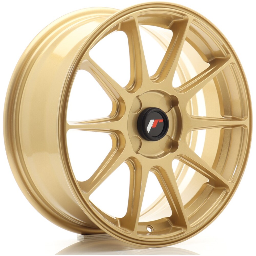 JR Wheels JR11 17x7 ET20-38 4H BLANK Gold