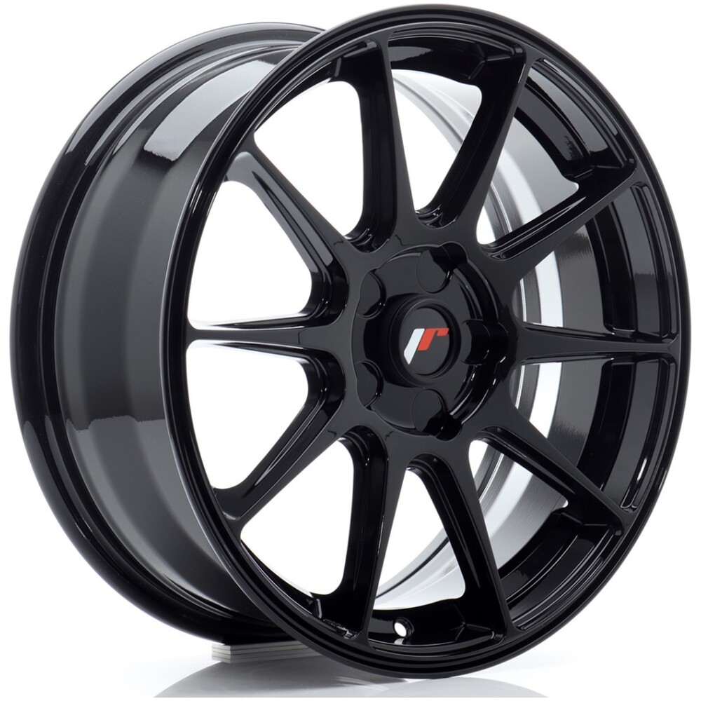 JR Wheels JR11 17x7 ET20-38 5H BLANK Gloss Black