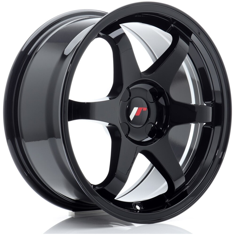 JR Wheels JR3 17x8 ET20-35 4H BLANK Gloss Black