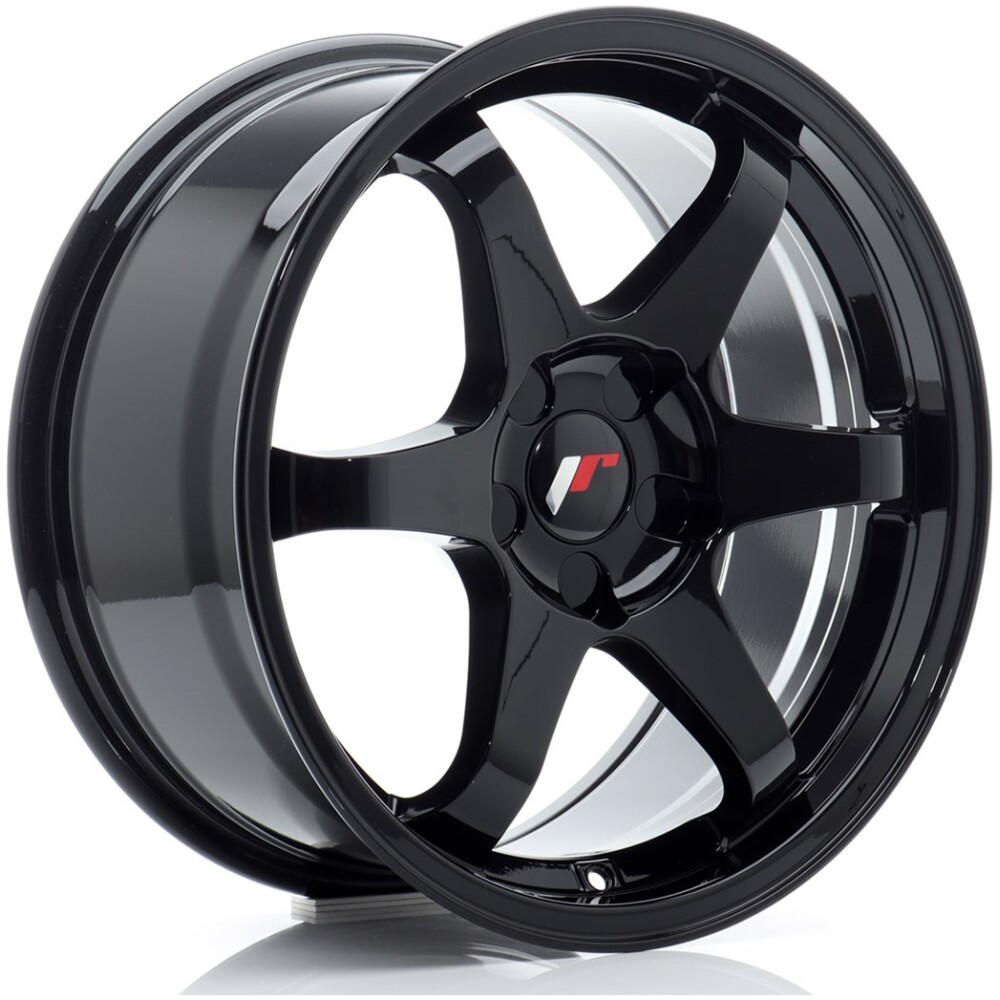 JR Wheels JR3 17x8 ET20-35 5H BLANK Gloss Black