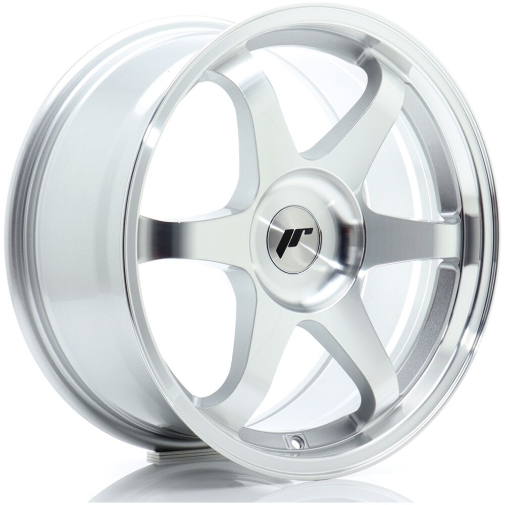 JR Wheels JR3 17x8 ET20-35 BLANK Silver Machined Face