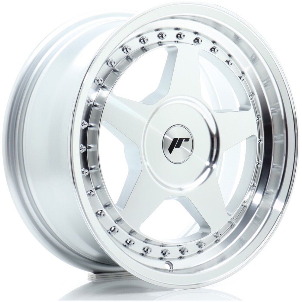 JR Wheels JR6 16x7 ET20-35 BLANK Silver Machined Face