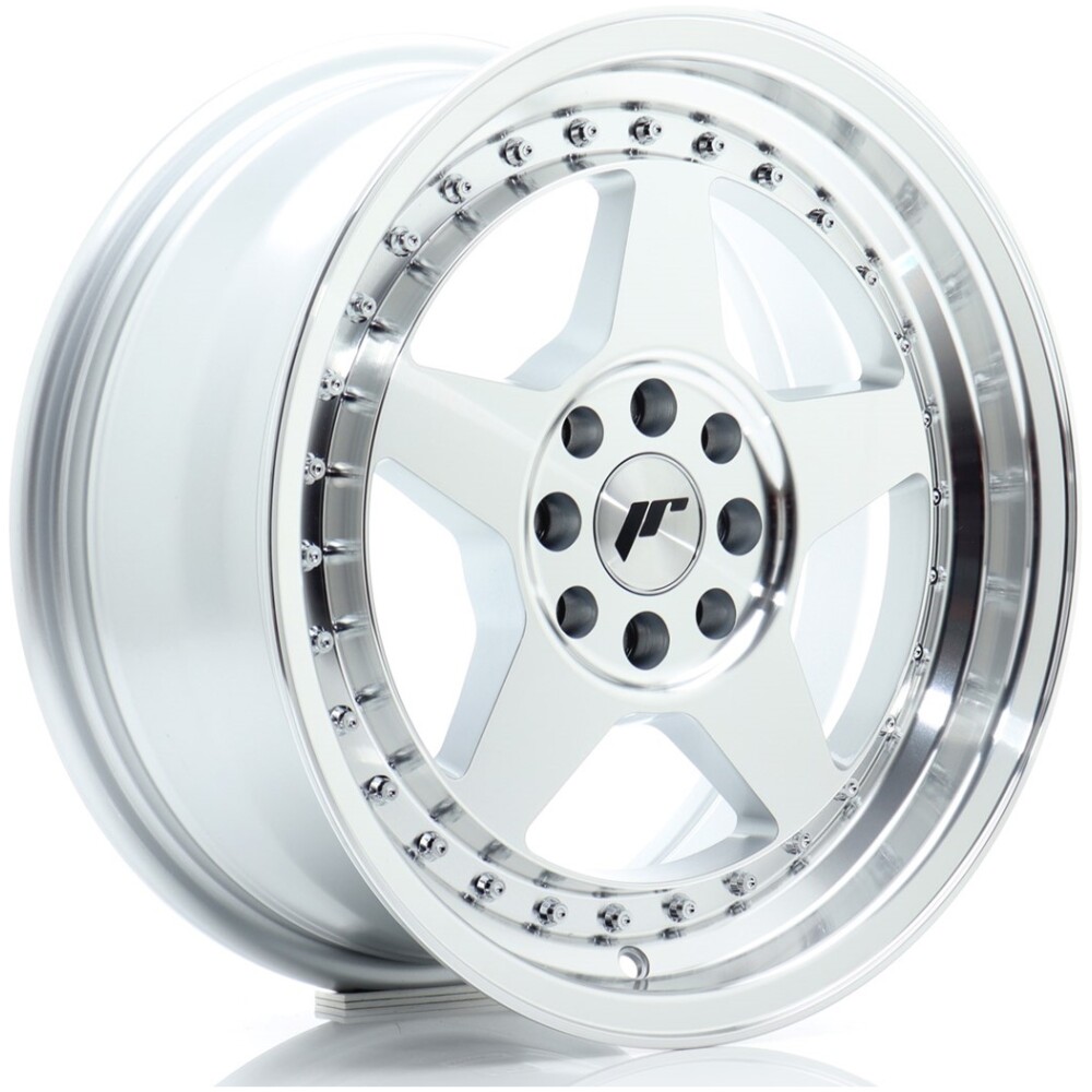 JR Wheels JR6 16x7 ET25 4x100/108 Silver Machined Face