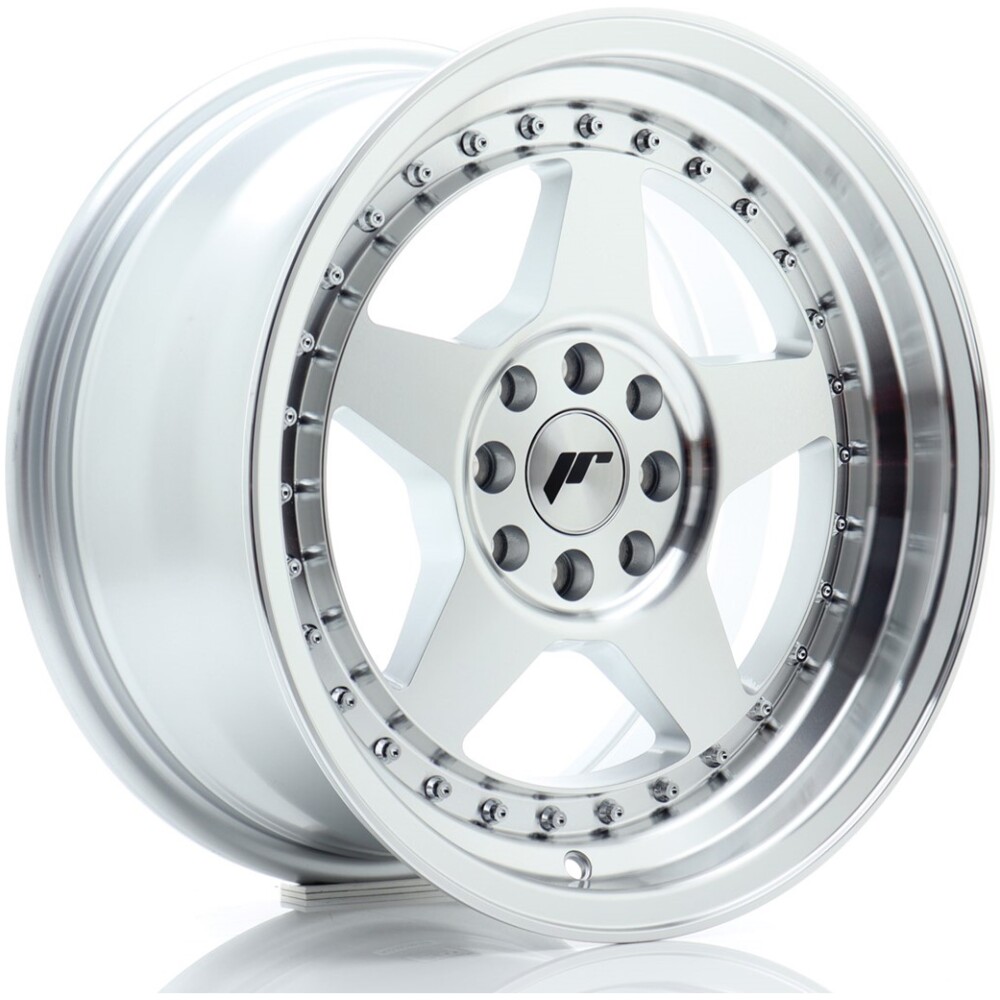 JR Wheels JR6 16x8 ET25 4x100/108 Silver Machined Face