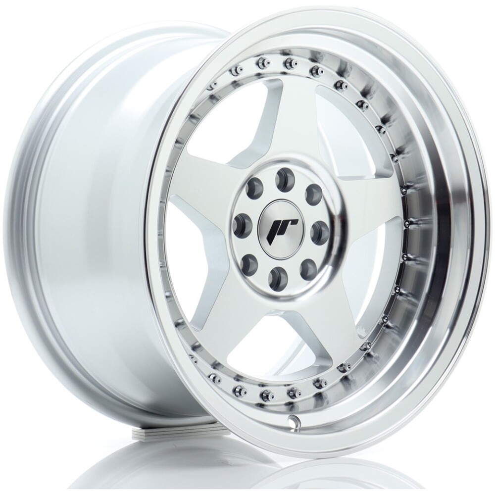 JR Wheels JR6 16x9 ET20 4x100/108 Silver Machined Face