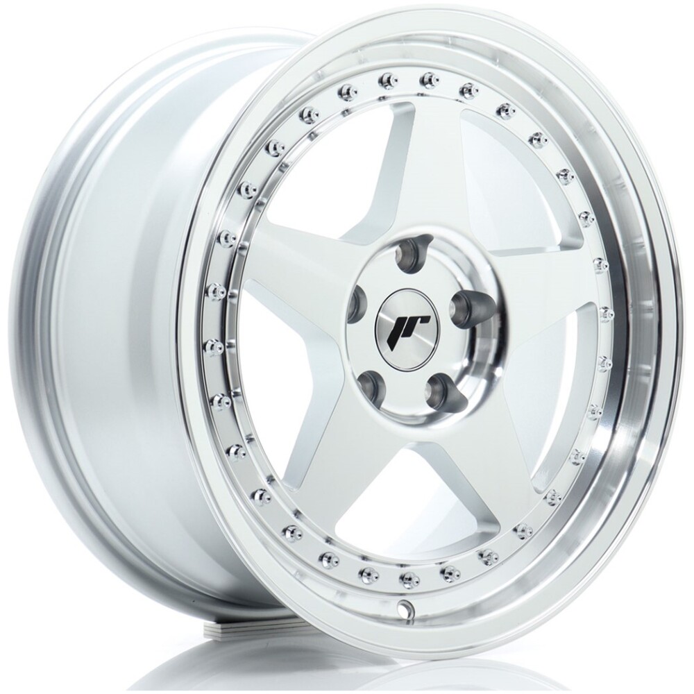 JR Wheels JR6 17x8 ET35 5x112 Silver Machined Face