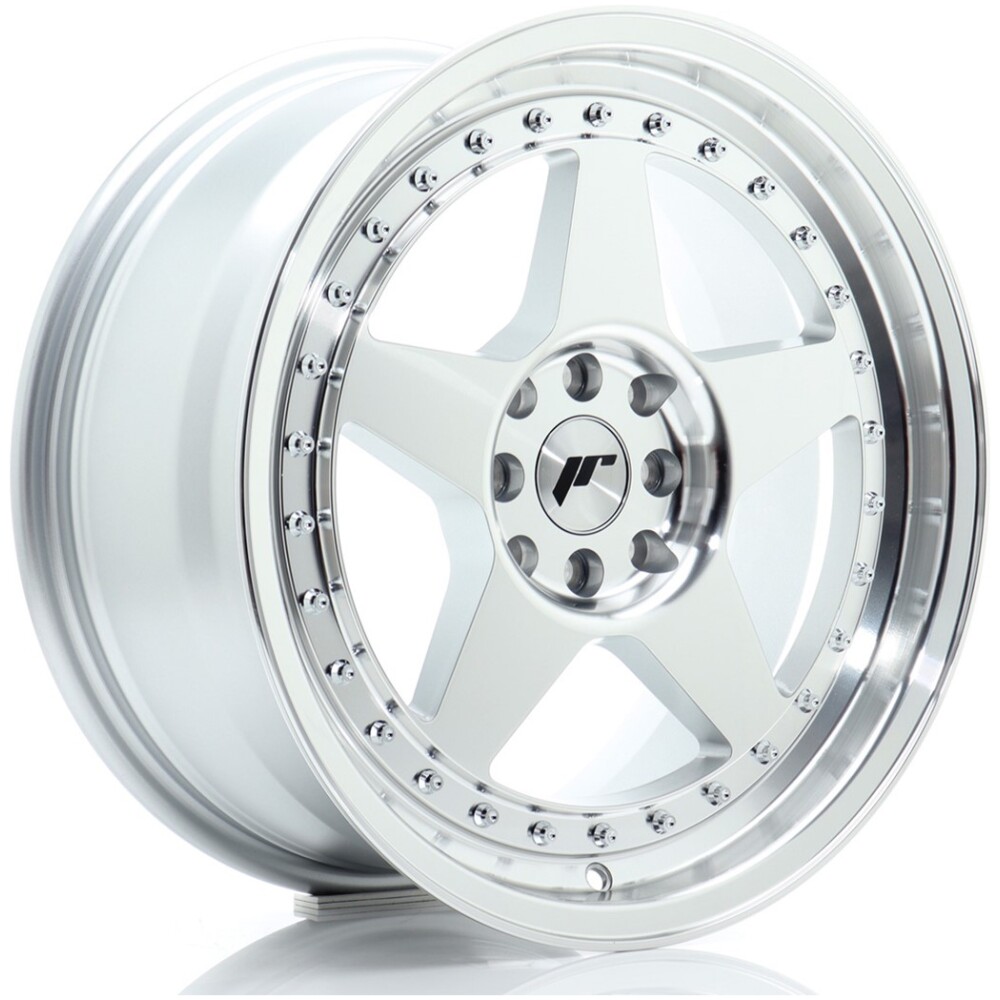 JR Wheels JR6 17x8 ET35 4x100/114 Silver Machined Face