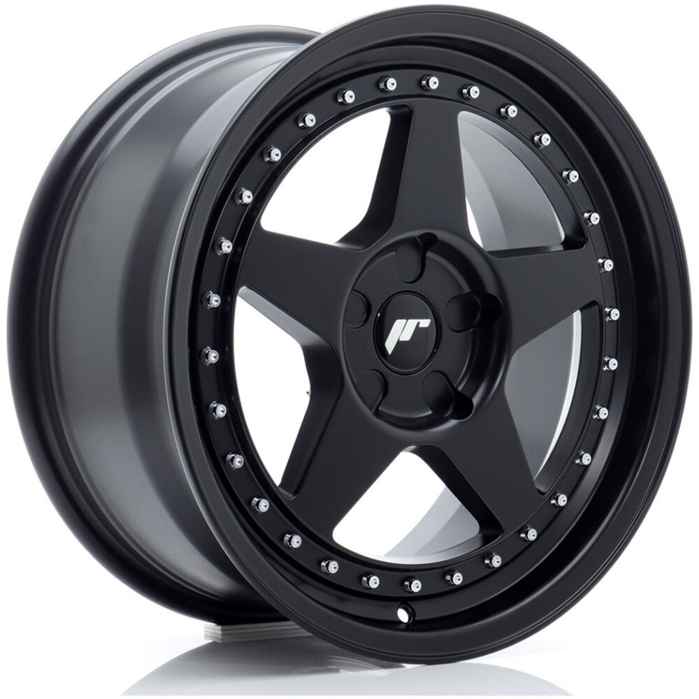 JR Wheels JR6 17x8 ET20-35 5H BLANK Matt Black