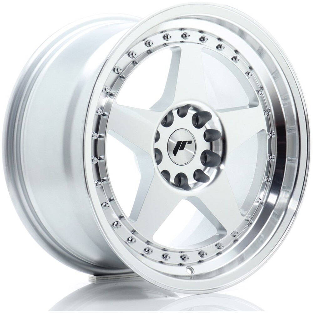 JR Wheels JR6 17x9 ET25 5x114/120 Silver Machined Face