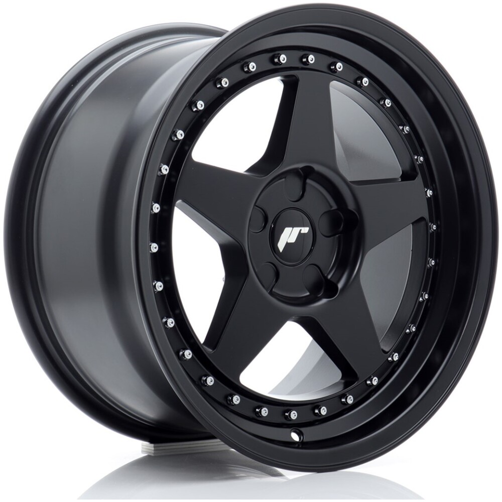 JR Wheels JR6 17x9 ET20-35 5H BLANK Matt Black