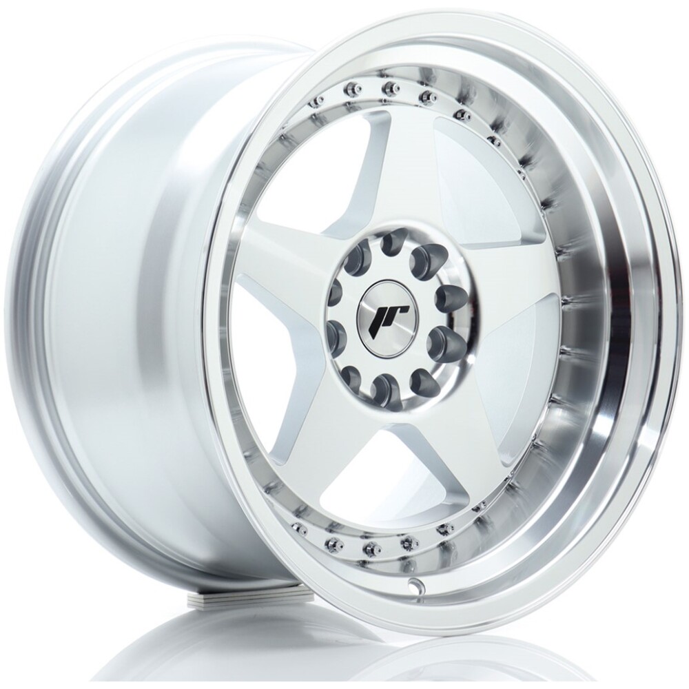 JR Wheels JR6 17x10 ET20 5x114/120 Silver Machined Face