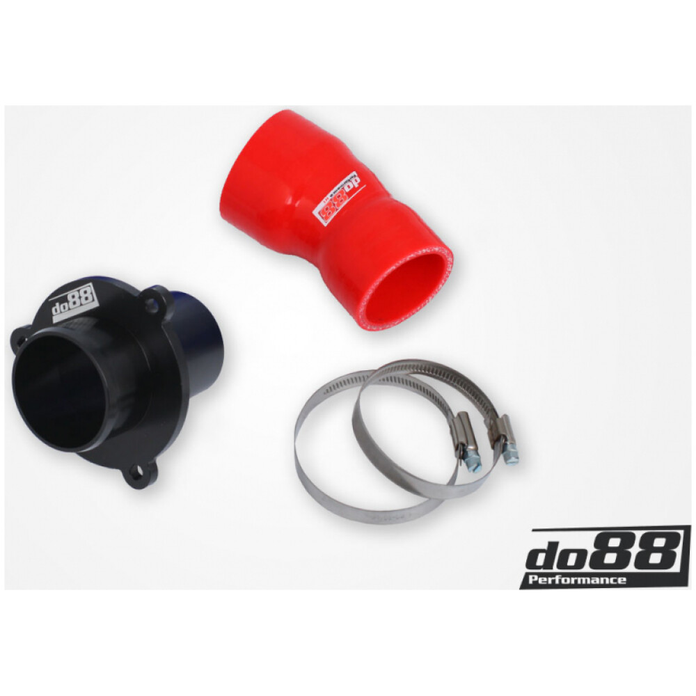 DO88 VAG 1.8/2.0 TSI (MQB) Turbo Muffler Delete, tubi di pressione OEM, tubo rosso