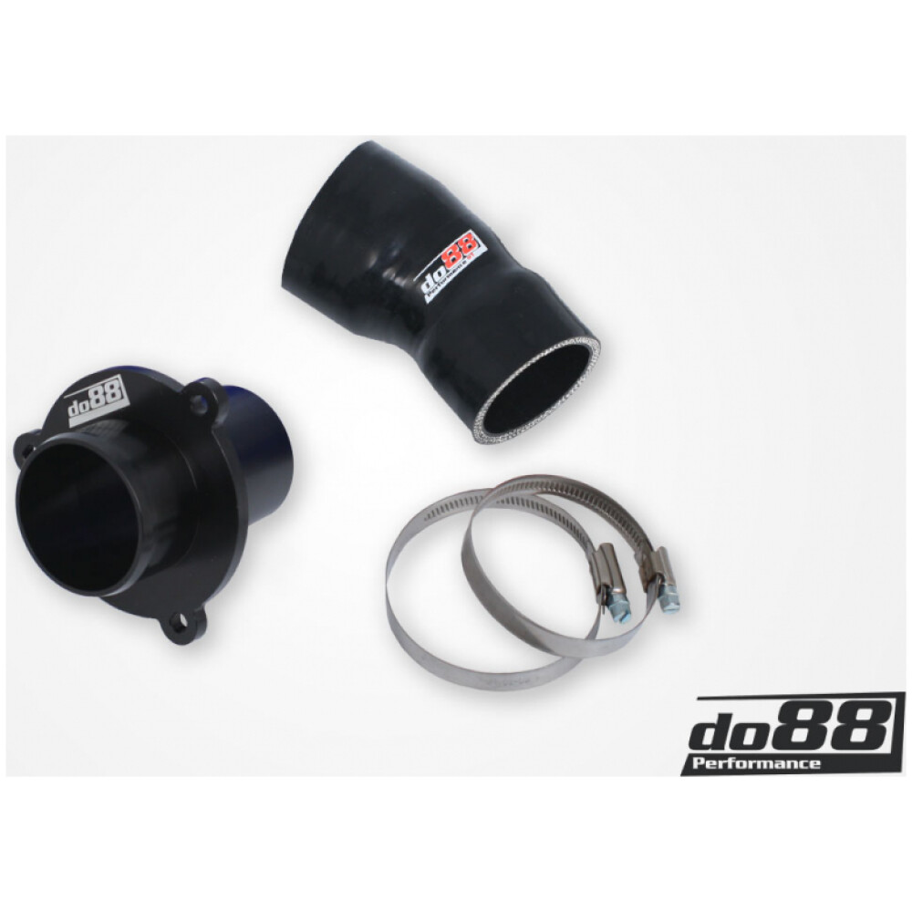 DO88 VAG 1.8/2.0 TSI (MQB) Turbo Muffler Delete, tubi di pressione OEM, tubo nero