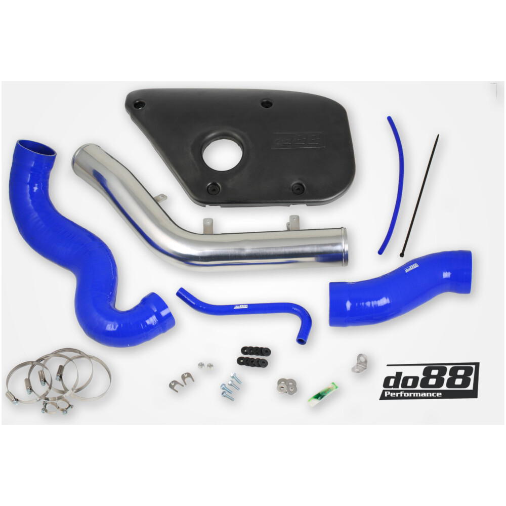 DO88 Volvo S60 V60 V70 T6 Tubo di ingresso, tubi blu, copertura in plastica