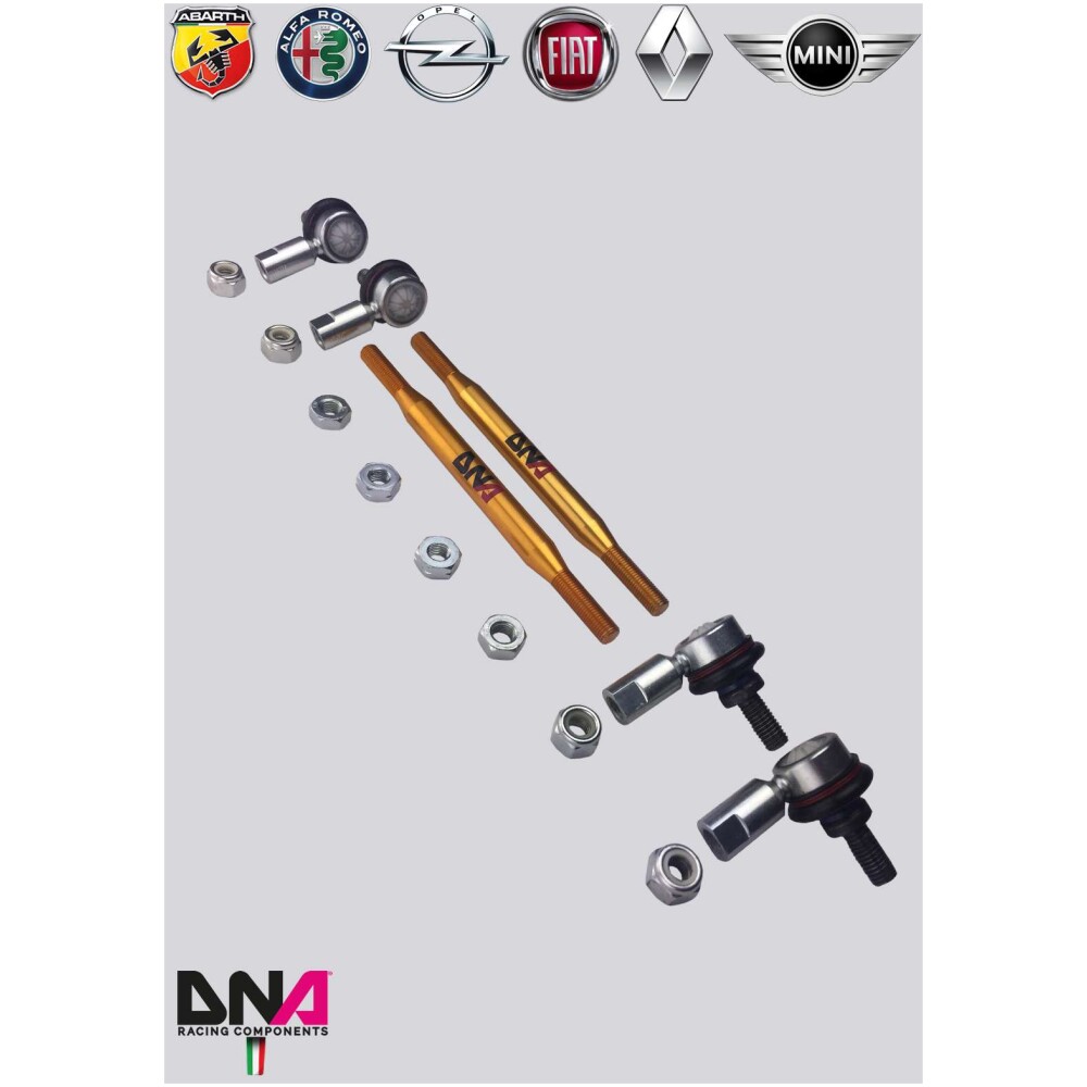 Kit tiranti barra antirollio anteriore DNA Racing FIAT 500 Abarth