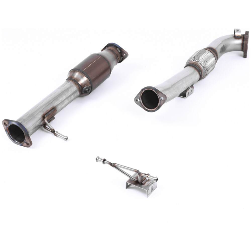 Milltek Downpipe maggiorato e catalizzatore sportivo Hi-Flow Ford Focus MK2 RS 2.5T 305PS 2009-2010 SSXFD082