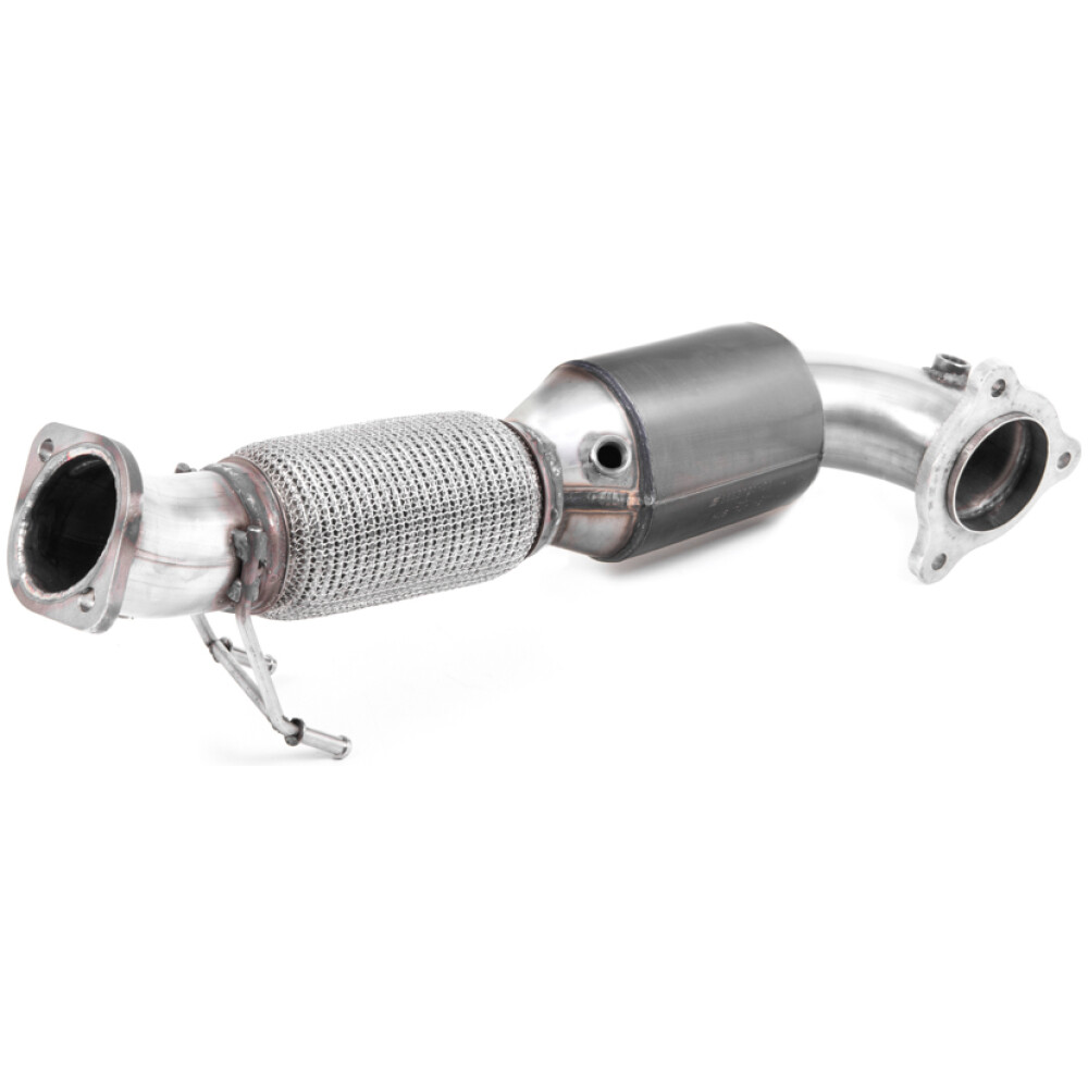 Milltek Downpipe maggiorato e catalizzatore sportivo Hi-Flow Ford Focus Mk4 ST 2,3 litri EcoBoost Hatch (equipaggiata con OPF/GPF) 2019-2025 SSXFD336