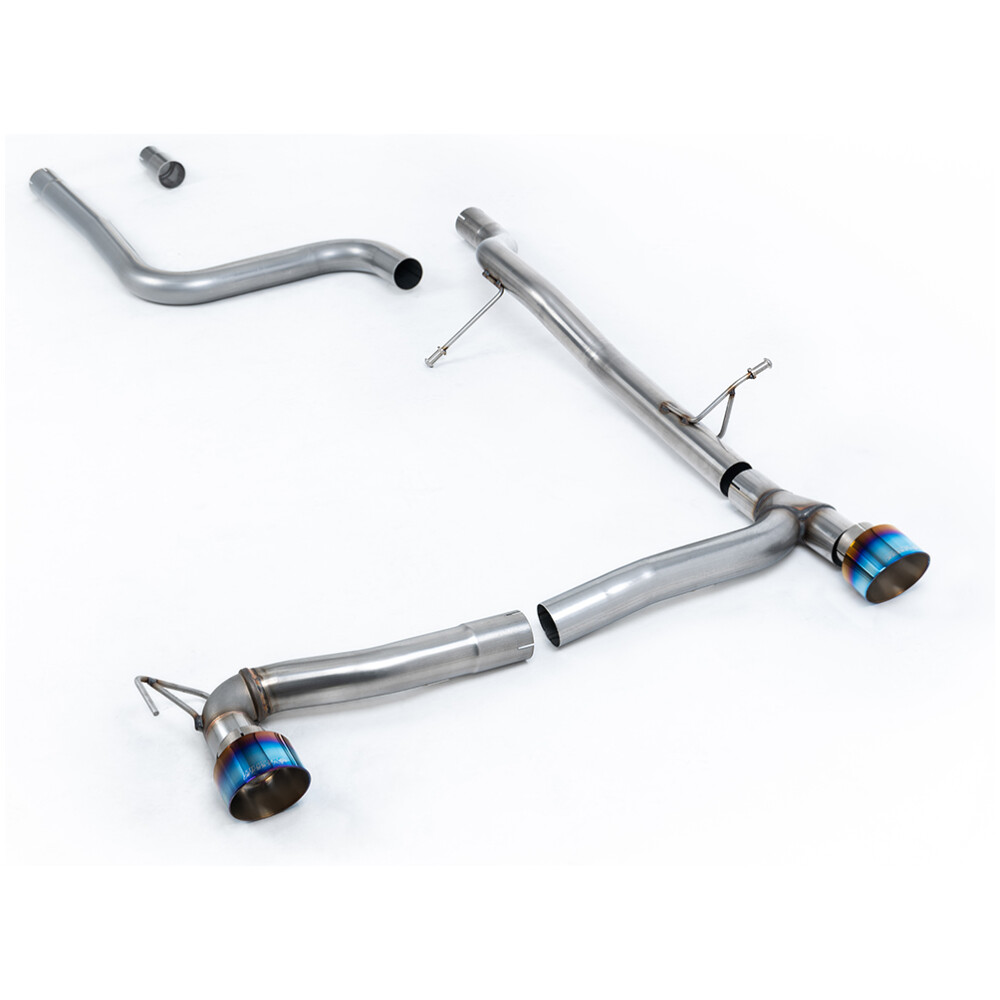 Milltek DPF back (da dopo il FAP/OPF) Ford Fiesta Mk8 1.0T EcoBoost ST-Line 3 e 5 porte (solo modelli 100ps e 125ps OPF/GPF) - Kit Maxton a doppia uscita 2019-2025 SSXFD386