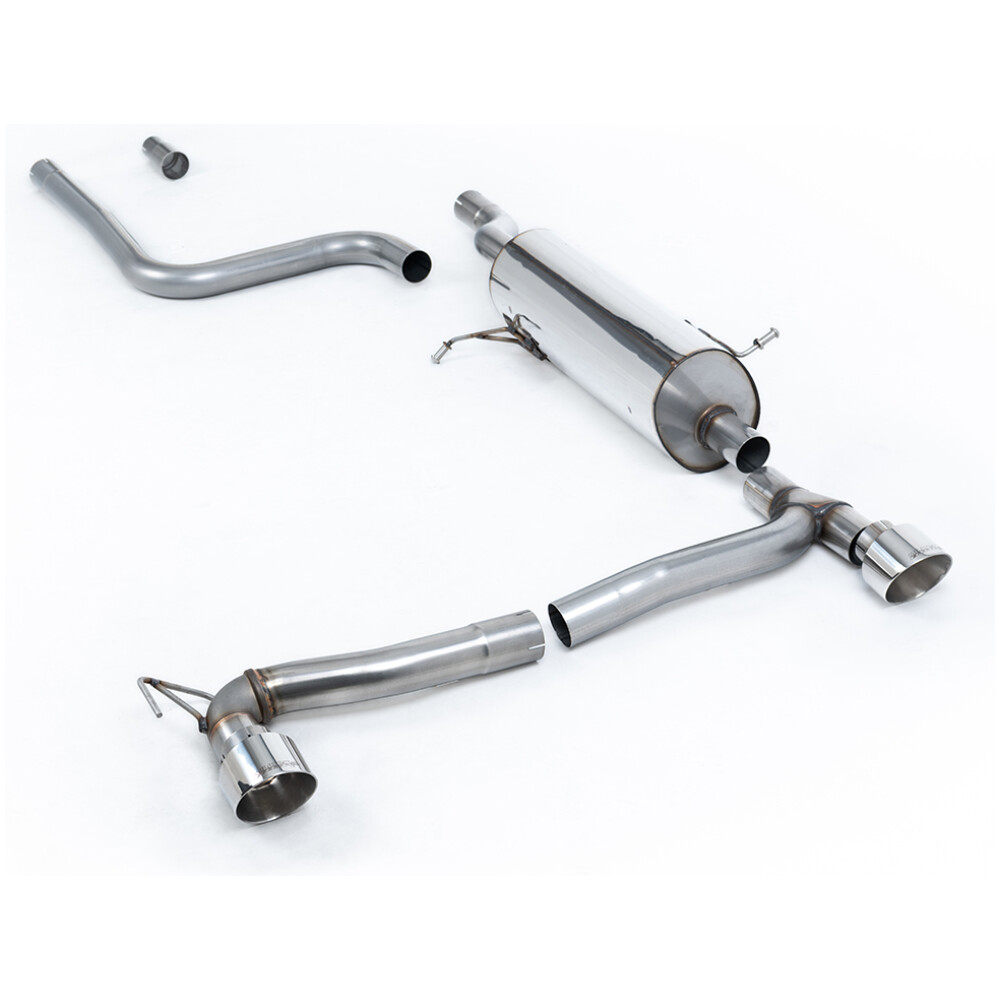 Milltek DPF back (da dopo il FAP/OPF) Ford Fiesta Mk8 1.0T EcoBoost ST-Line 3 e 5 porte (solo modelli 100ps e 125ps OPF/GPF) - Kit Maxton a doppia uscita 2019-2025 SSXFD387