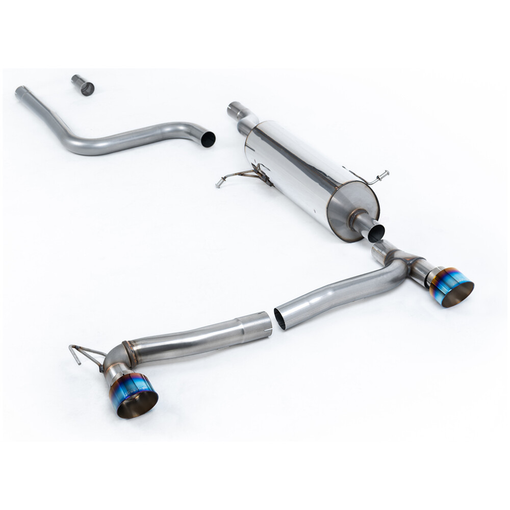 Milltek DPF back (da dopo il FAP/OPF) Ford Fiesta Mk8 1.0T EcoBoost ST-Line 3 e 5 porte (solo modelli 100ps e 125ps OPF/GPF) - Kit Maxton a doppia uscita 2019-2025 SSXFD390