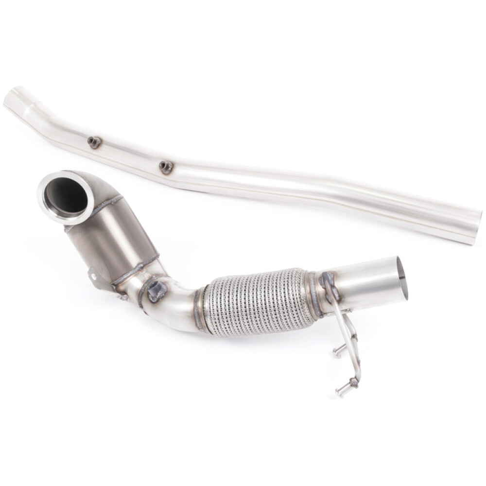 Milltek Downpipe maggiorato e catalizzatore sportivo Hi-Flow Audi S3 2.0 TFSI quattro Berlina e Cabrio 8V.2 (solo modelli dotati di GPF) 2019-2020 SSXVW512