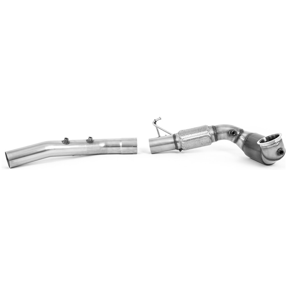 Milltek Downpipe maggiorato e catalizzatore sportivo Hi-Flow Volkswagen Golf Mk8.5 GTi (solo modelli dotati di OPF/GPF da 265 cv) 2024-2025 SSXVW639