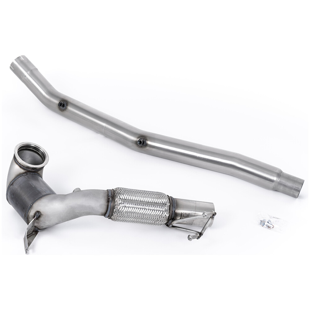 Milltek Downpipe maggiorato e catalizzatore sportivo Hi-Flow Audi S3 2.0TFSI Quattro berlina/sedan 310 CV 8Y (solo per i modelli nordamericani / non OPF) 2022-2025 SSXVW675