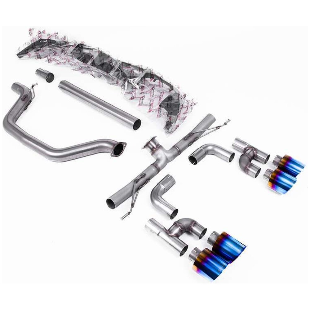 Milltek DPF back (da dopo il FAP/OPF) Volkswagen Golf Mk8 GTi (Golf R Style Uscita Quadrupla - solo modelli con 245 cv OPF/GPF) 2020-2024 SSXVW695