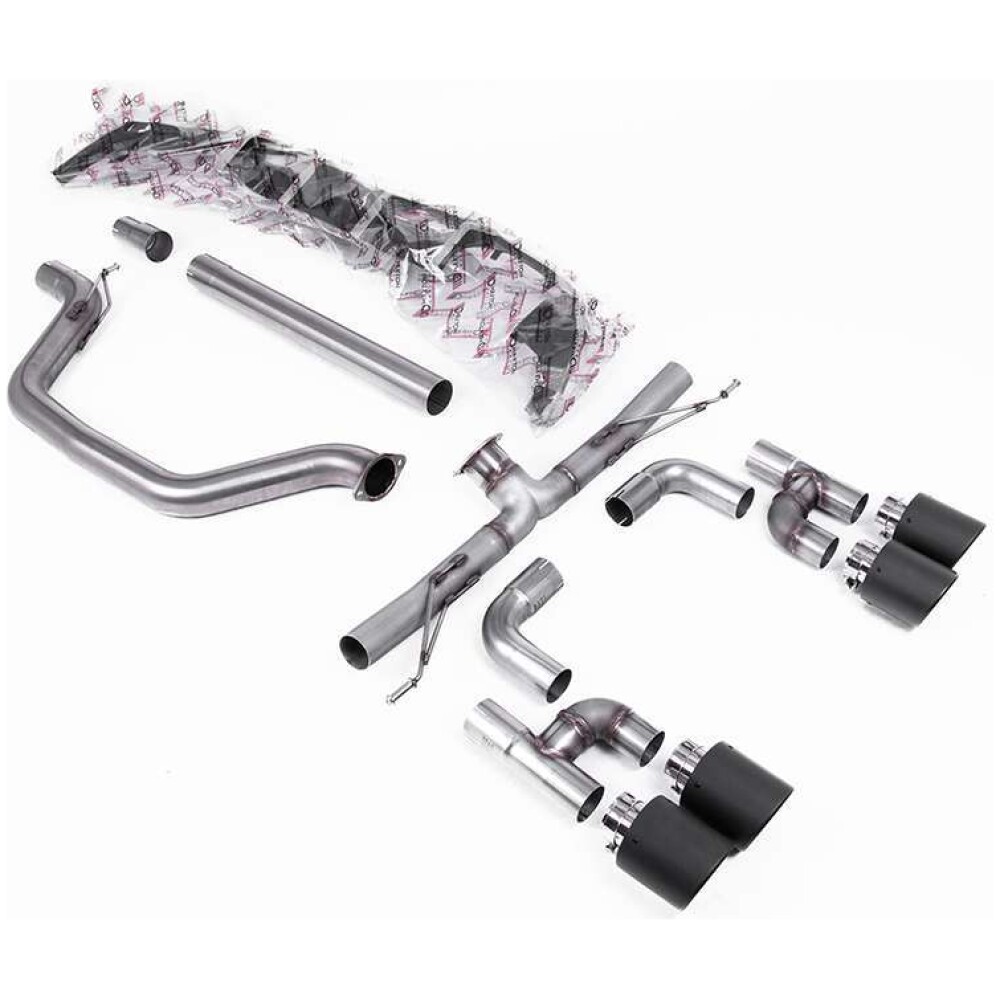 Milltek DPF back (da dopo il FAP/OPF) Volkswagen Golf Mk8 GTi (Golf R Style Uscita Quadrupla - solo modelli con 245 cv OPF/GPF) 2020-2024 SSXVW696