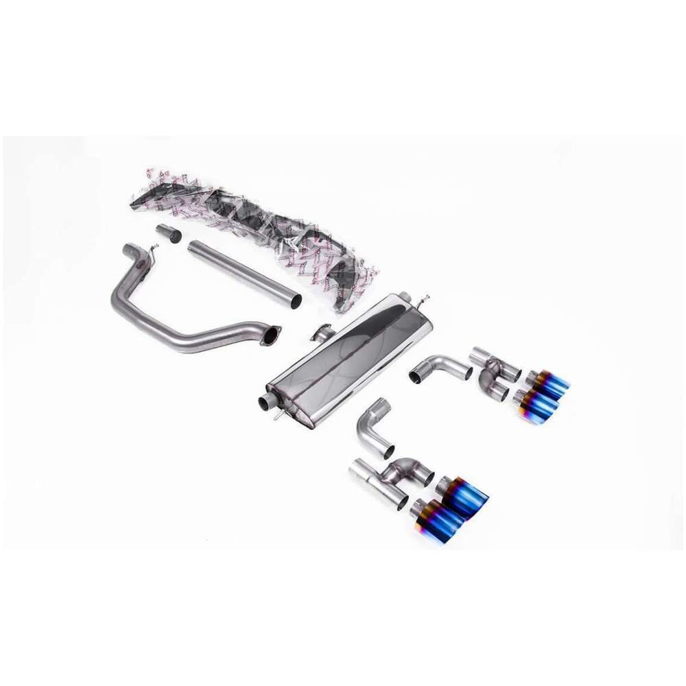 Milltek DPF back (da dopo il FAP/OPF) Volkswagen Golf Mk8 GTi (Golf R Style Uscita Quadrupla - solo modelli con 245 cv OPF/GPF) 2020-2024 SSXVW698