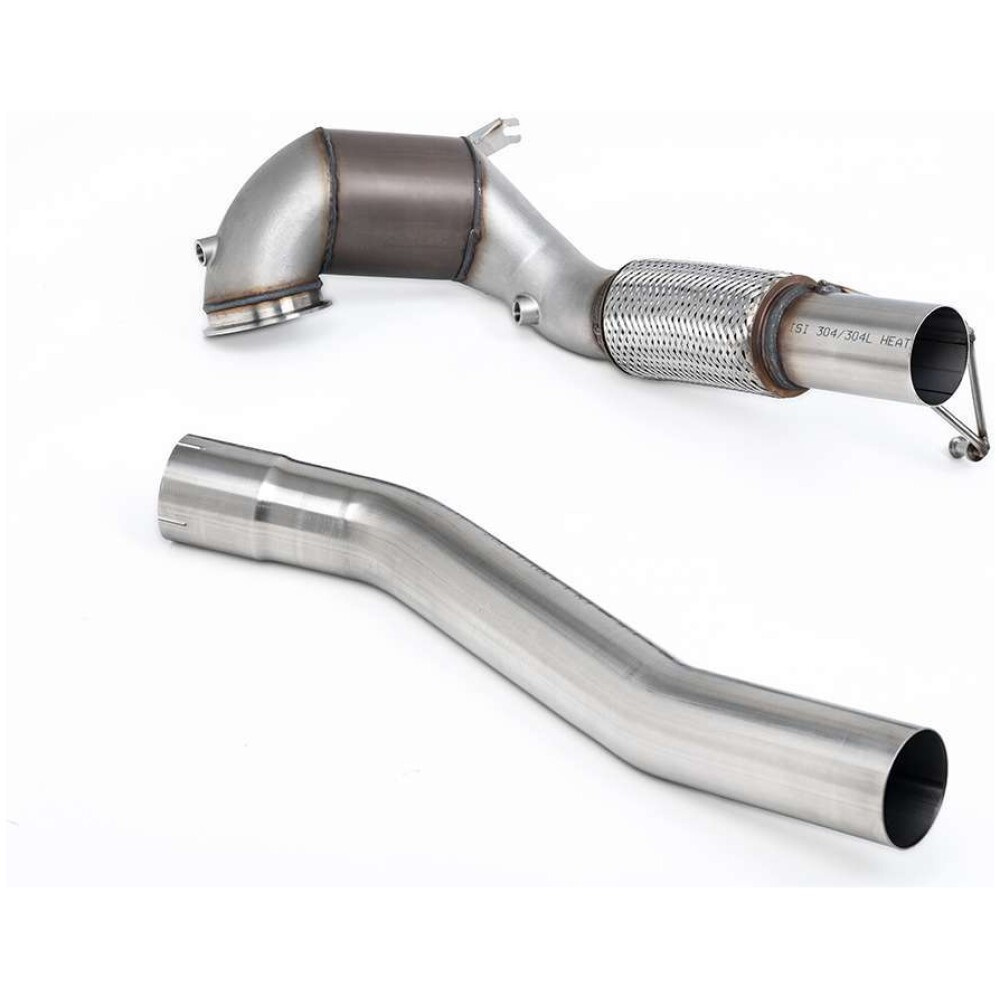 Milltek Downpipe maggiorato e catalizzatore sportivo Hi-Flow Volkswagen Golf Mk8 GTi (245 cv non GPF / solo modelli nordamericani) 2021-2024 SSXVW761