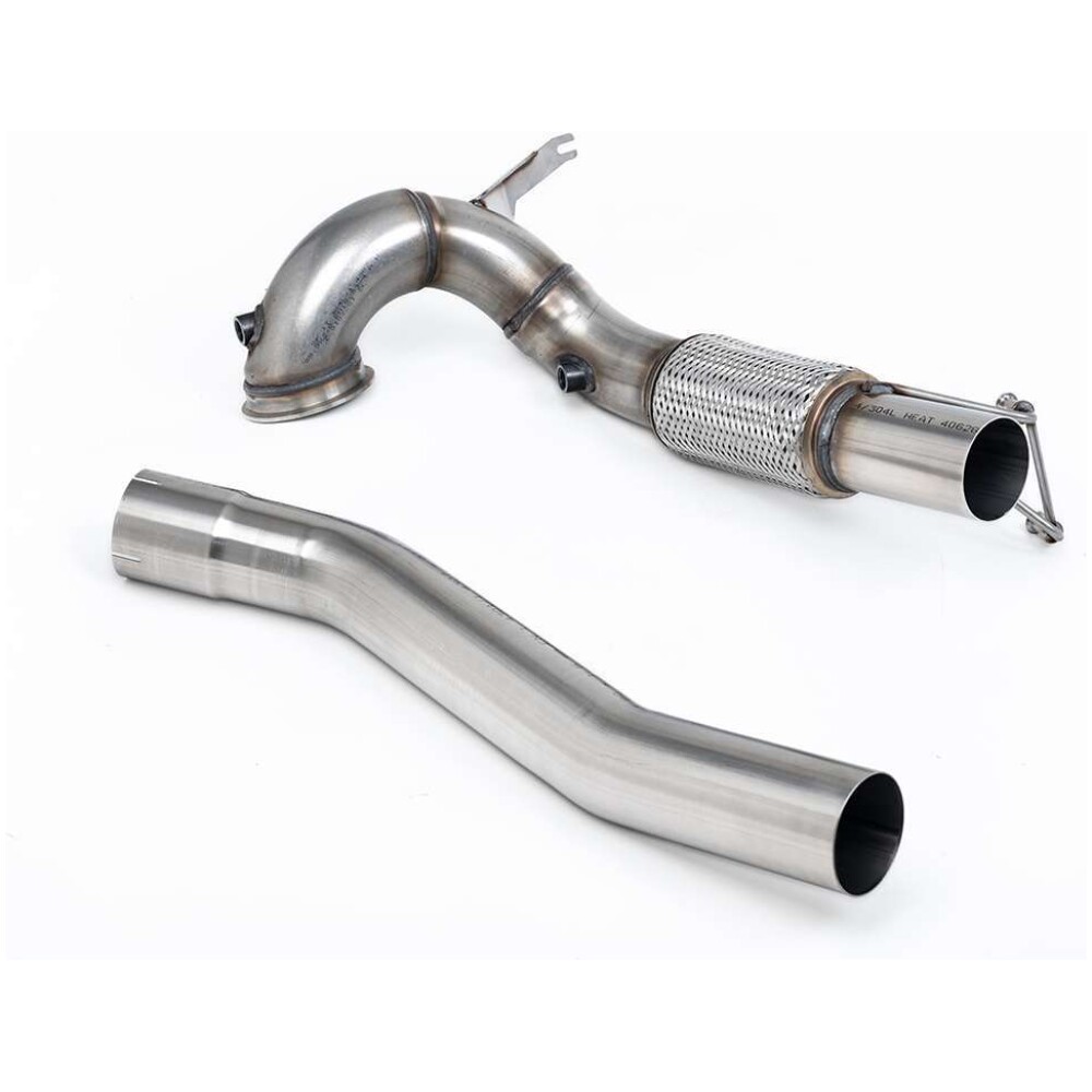 Milltek Downpipe e De-cat maggiorato Volkswagen Golf Mk8 GTi (245 cv non GPF / solo modelli nordamericani) 2021-2024 SSXVW763