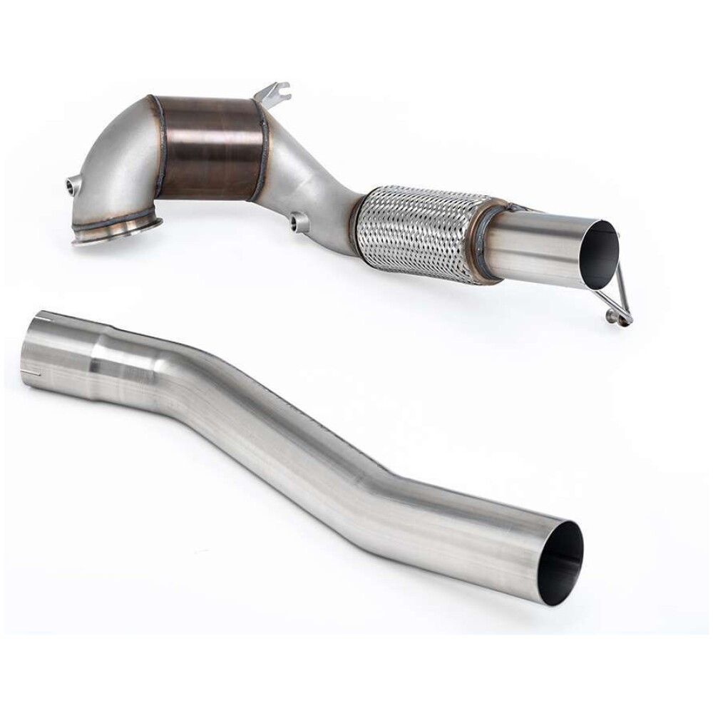 Milltek Downpipe maggiorato e catalizzatore sportivo Hi-Flow Volkswagen Golf Mk8 GTi (245 cv non GPF / solo modelli nordamericani) 2021-2024 SSXVW765