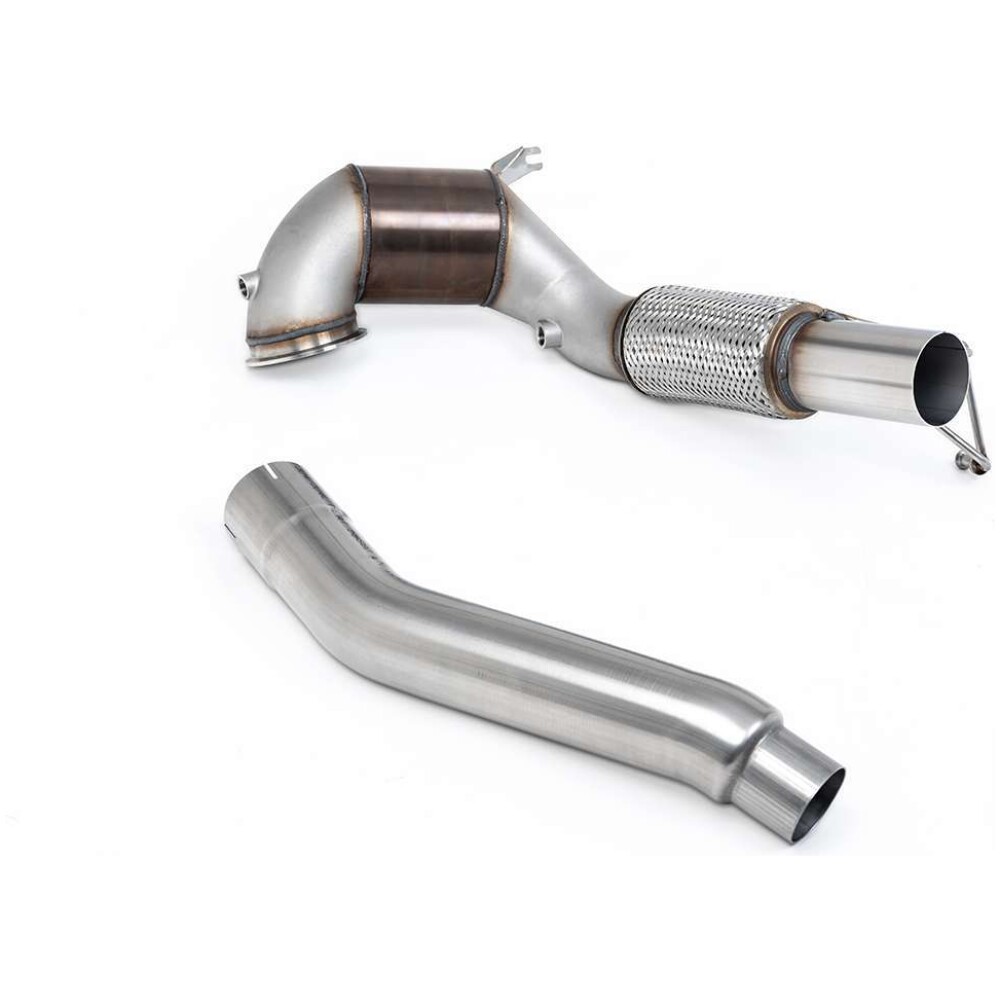 Milltek Downpipe maggiorato e catalizzatore sportivo Hi-Flow Volkswagen Golf Mk8 GTi (245 cv non GPF / solo modelli nordamericani) 2021-2024 SSXVW766