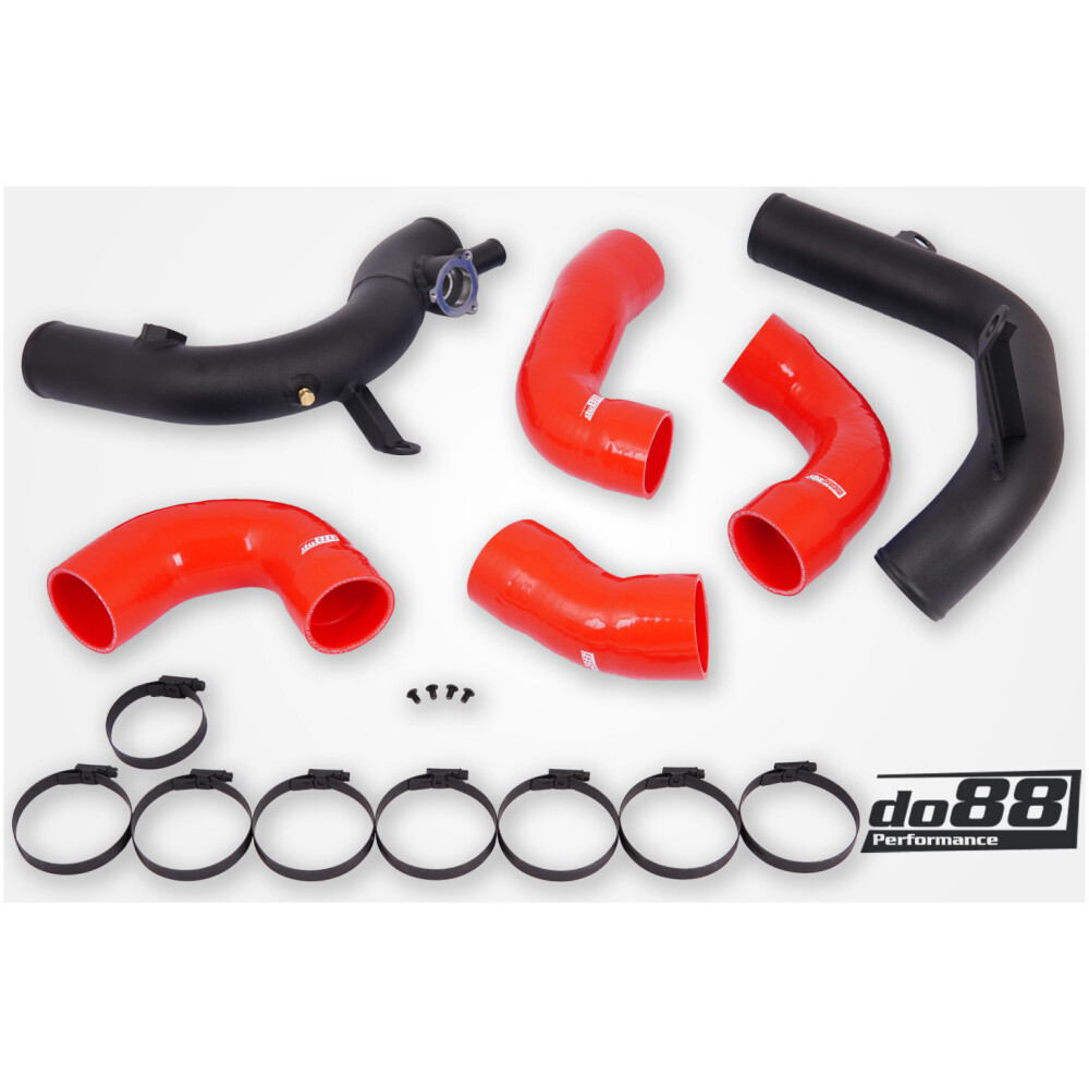 DO88 VAG 2.0 TSI EA888 Gen4 (300hp+) Tubi di pressione IC OEM, tubi rossi